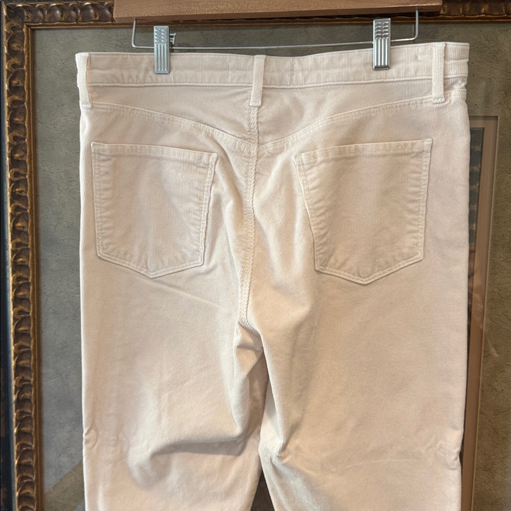 J Brand Women's Alana Light Cream Corduroy Ankle Jeans - Picture 5 of 9